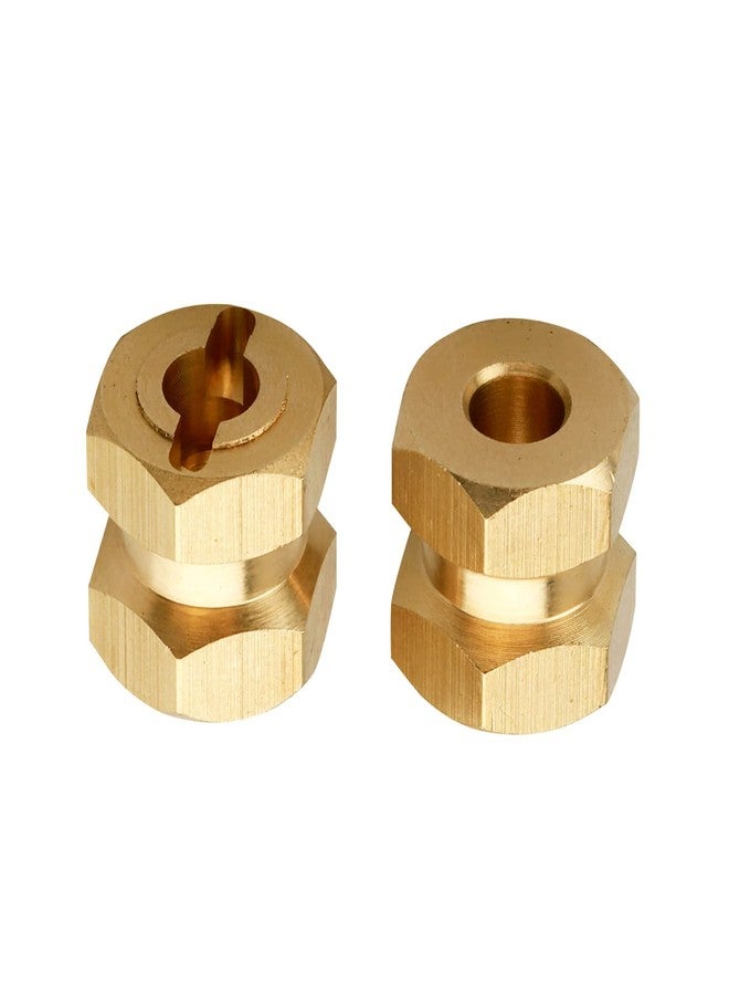 FriHobby Brass 12mm Wheel Spacer Wheel Hubs Extension Drive Adapter for Axial SCX10 & SCX10 II 1/10 RC Crawler (12mm) - Image 4
